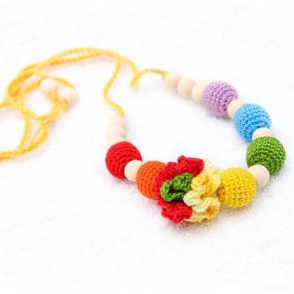 Colorful Rainbow Nursing Necklae - Necklace For..